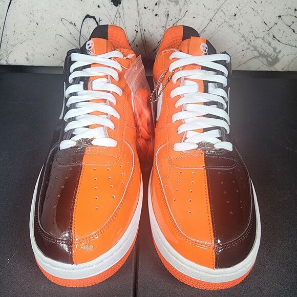 2006 Nike Air Force 1 AF1 Halloween Split Rare Orange Black Size 14 313641-011 main image 5